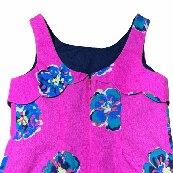 Lilly Pulitzer Hot Pink Kirkland Mambo Shift Children’s Dress Girls 4 - Picture 5 of 7